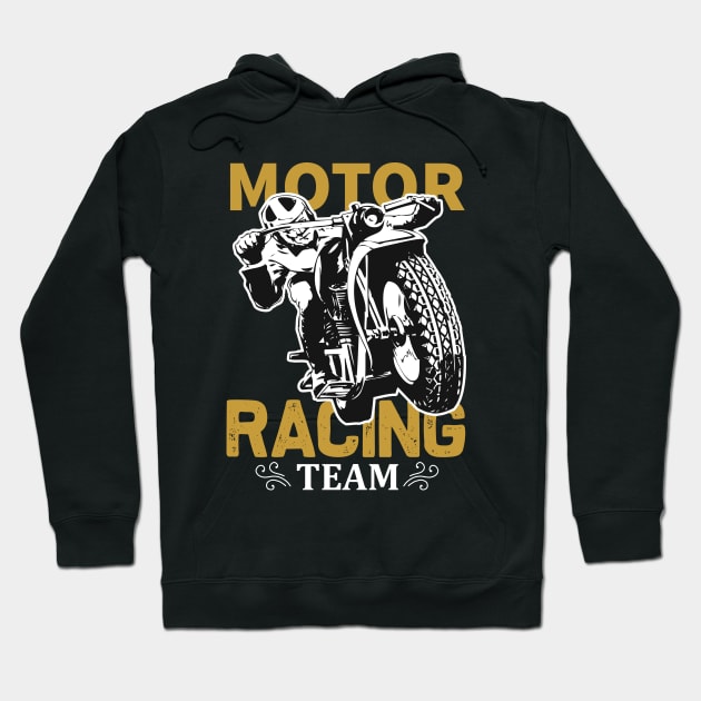 Motor Racing Team Hoodie by monstercute